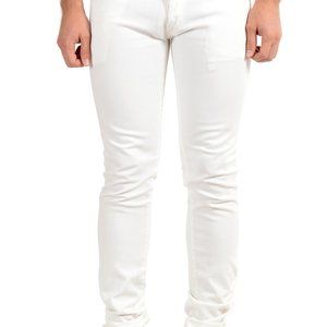Ferre GF Men's White Straight Leg Jeans